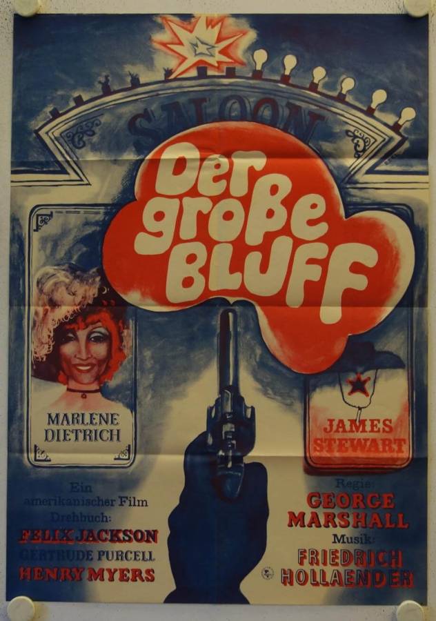 Destry rides again original release east-german movie poster
